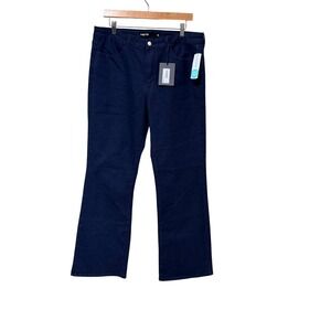 Indigo Six Womens High Rise Bootcut Jeans Dark Indigo Wash Size 14 NWT